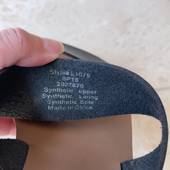 J. Crew Double Strap Black Sandals Women’s Size 9 - Picture 10 of 10